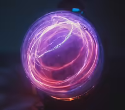 an odd object glowing in the dark