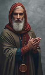 an image of a man with a red hat