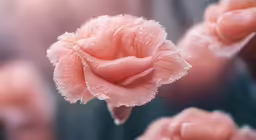 a pink rose flower is being held with a hand