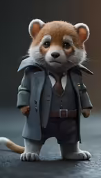 an image of a racoon dressed in a suit