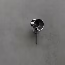 top down view of a cement wall with multiple items
