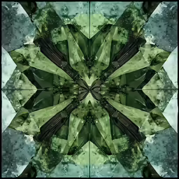a green square is seen in this photograph