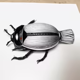 an image of a bug sitting on top of paper