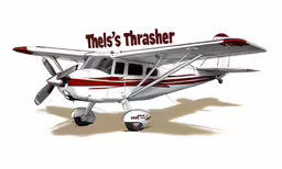 this is an image of a propellor plane thats parked