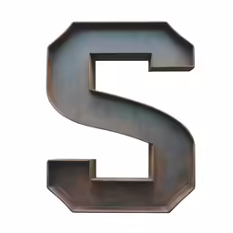 the letter s shaped like a football stadium