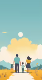 a man and woman holding hands while walking down a path