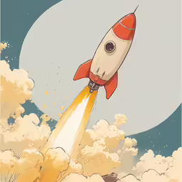 an image of a rocket flying through the air