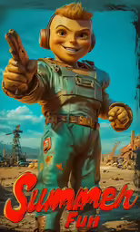 the image shows a vintage poster of a man in a suit pointing
