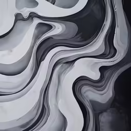 a black and white abstract design with many curves