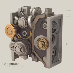 an iron - clad metal object that looks like it is a mechanical piece