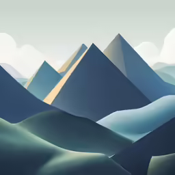 a photo taken in an artistic artic composition of mountain ridges
