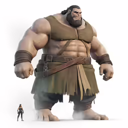 a large man with a beard and a huge beard