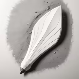 a paper boat is sitting on the beach