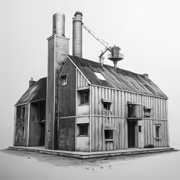 an old abandoned house sitting in the middle of nowhere