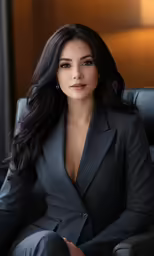 a women who is dressed in a business suit