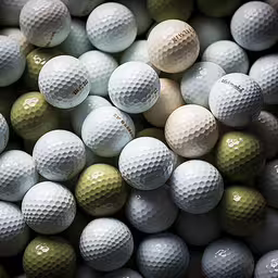 large pile of white golf balls for sale,a lot of white and green golf balls
