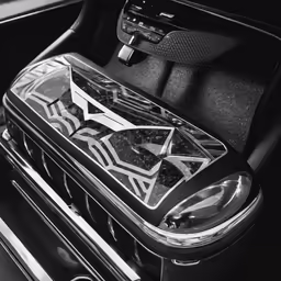 the center console and gear in a car