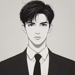 a person that has a suit and tie on