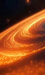 a very big space thing with some bright colors