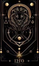 the zodiac sign is an artistic illustration