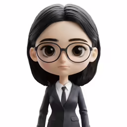 a girl with glasses is posed for the camera
