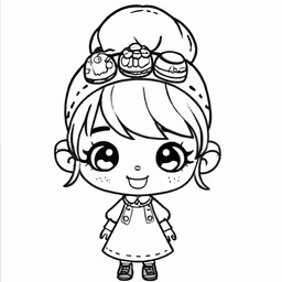 a cute little girl wearing a big ponytail and hair clipping