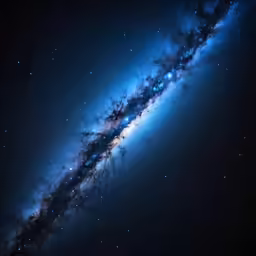 an ultrachrome star gazing space shot with the milky