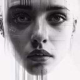 this is an image of a woman with strange eyebrows