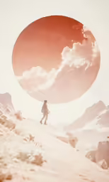 a person that is walking across the ground