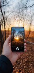 a person holding up an iphone in their hand