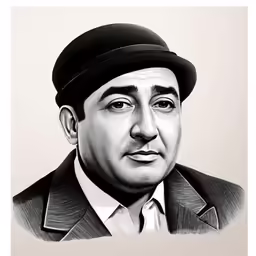 a man wearing a suit and hat