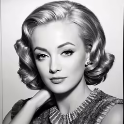the woman in this portrait is posing for a photo