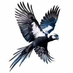 an image of a bird in flight with wings spread
