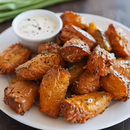 some tasty looking food that is sitting on a plate