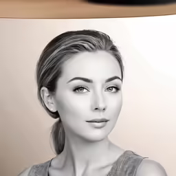 the image of a beautiful lady is being manipulated with high resolution