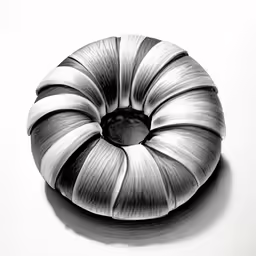 a white and black photo of an object