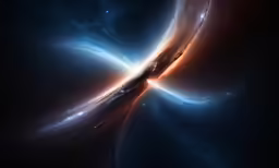a view of some sort of star with some colors and shapes
