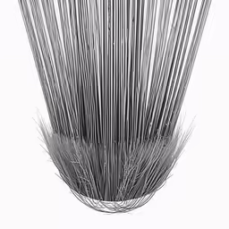 an arrangement of thin sticks arranged into a basket