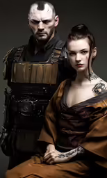 a man and woman pose for a picture