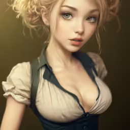 a woman with very big breast and very hairy breast