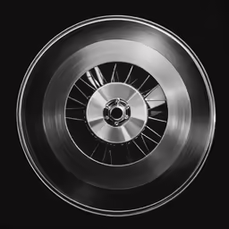 the spokes of a car wheel are shown