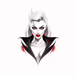 a female vampire from the movie dracula,an image of an evil woman in black and white
