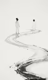 two people are walking in the snow together