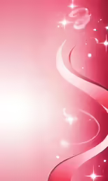 a pink background with stars and swirls