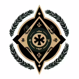 the emblem of an empire is shown with a star
