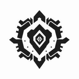a black and white logo with some sort of an arrow in the middle of it