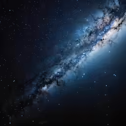 an astronomical view shows the milky and stars
