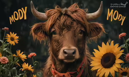 a picture of a cow is pictured in this composite