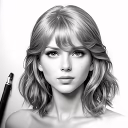 this is a woman with a pen in her hand