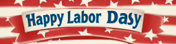 a flag with happy labor day in it